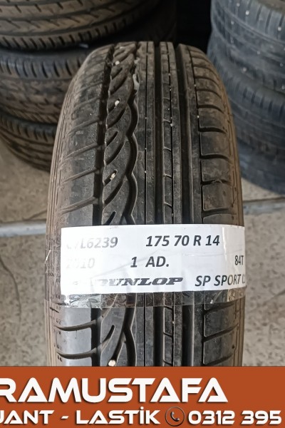 175 70 R 14 DUNLOP SPSPORT01 84T * 2010 * 1 ADET * CYL6239 **