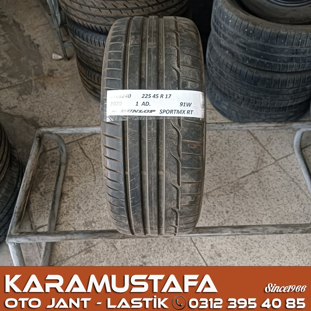 225 45 R 17 DUNLOP SPORTMAX RT 91W * 2020 * 1 ADET * CYL6240 **