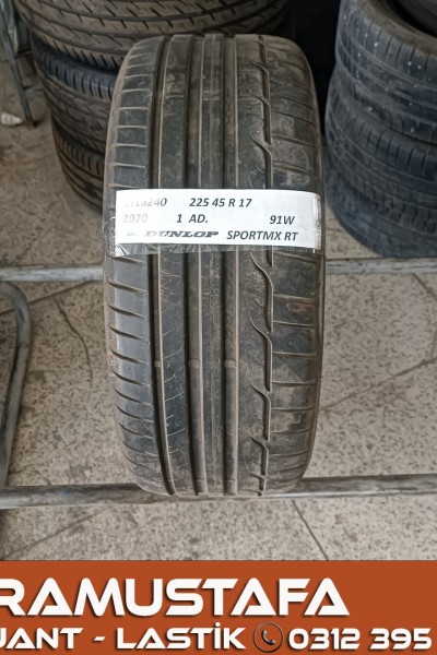 225 45 R 17 DUNLOP SPORTMAX RT 91W * 2020 * 1 ADET * CYL6240 **