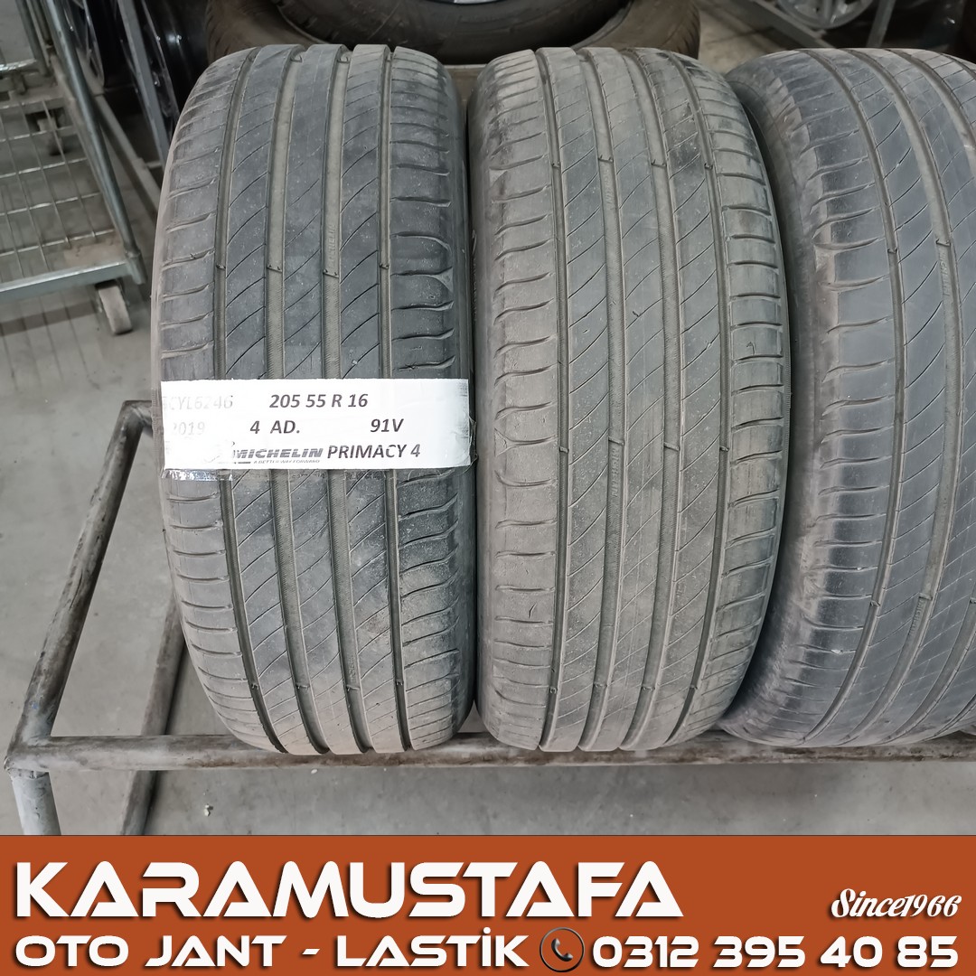 205 55 R 16 MICHELIN PRIMACY4 91V * 2019 * 4 ADET * CYL6246 **