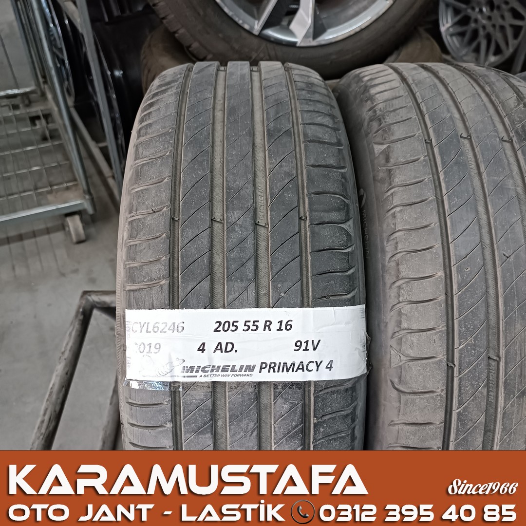 205 55 R 16 MICHELIN PRIMACY4 91V * 2019 * 4 ADET * CYL6246 **