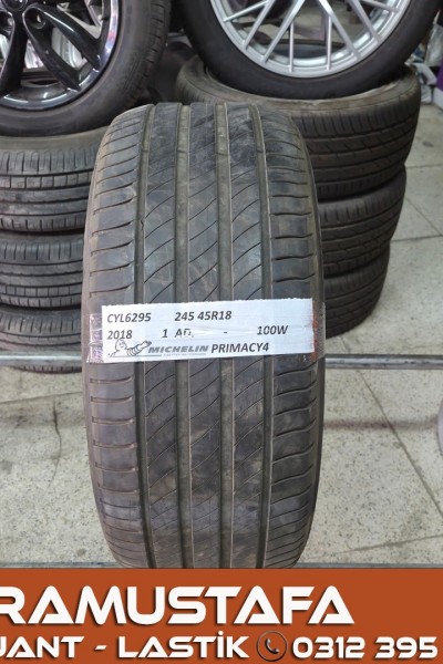 245 45 R 18 MICHELIN PRIMACY4 100W * 2018 * 1 ADET * CYL6295