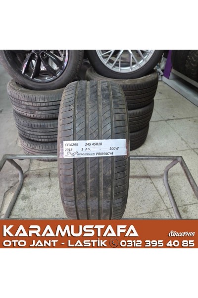 245 45 R 18 MICHELIN PRIMACY4 100W * 2018 * 1 ADET * CYL6295