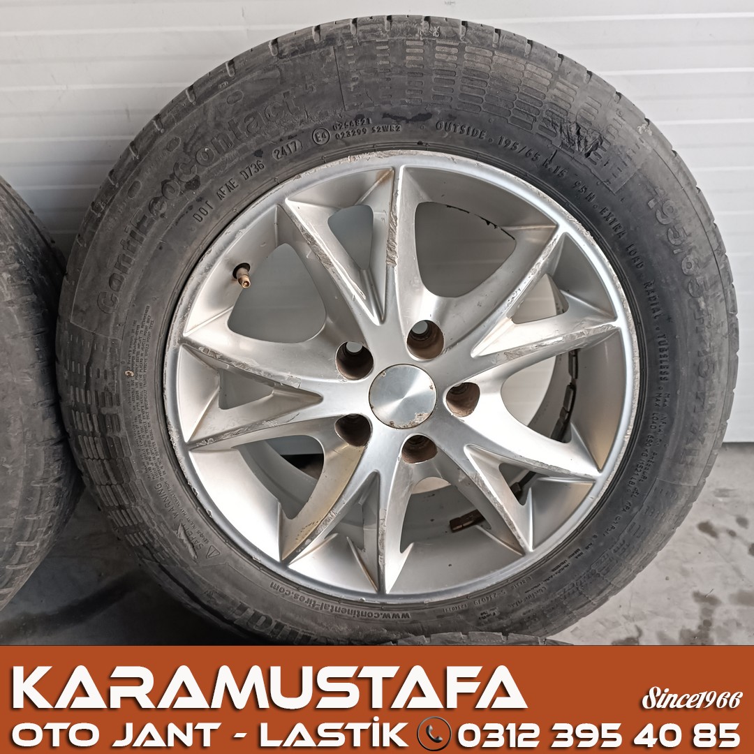 15" RENAULT KANGOO JANT LASTIK TAKIMI 5x108