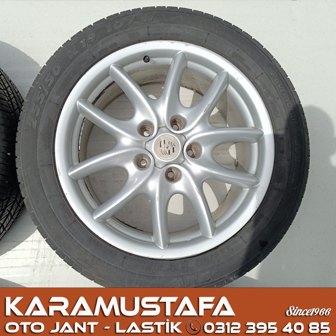 19" PORSCHE CAYENNE ORIJINAL JANT * 255 50 R 19 LASTIK TAKIMI