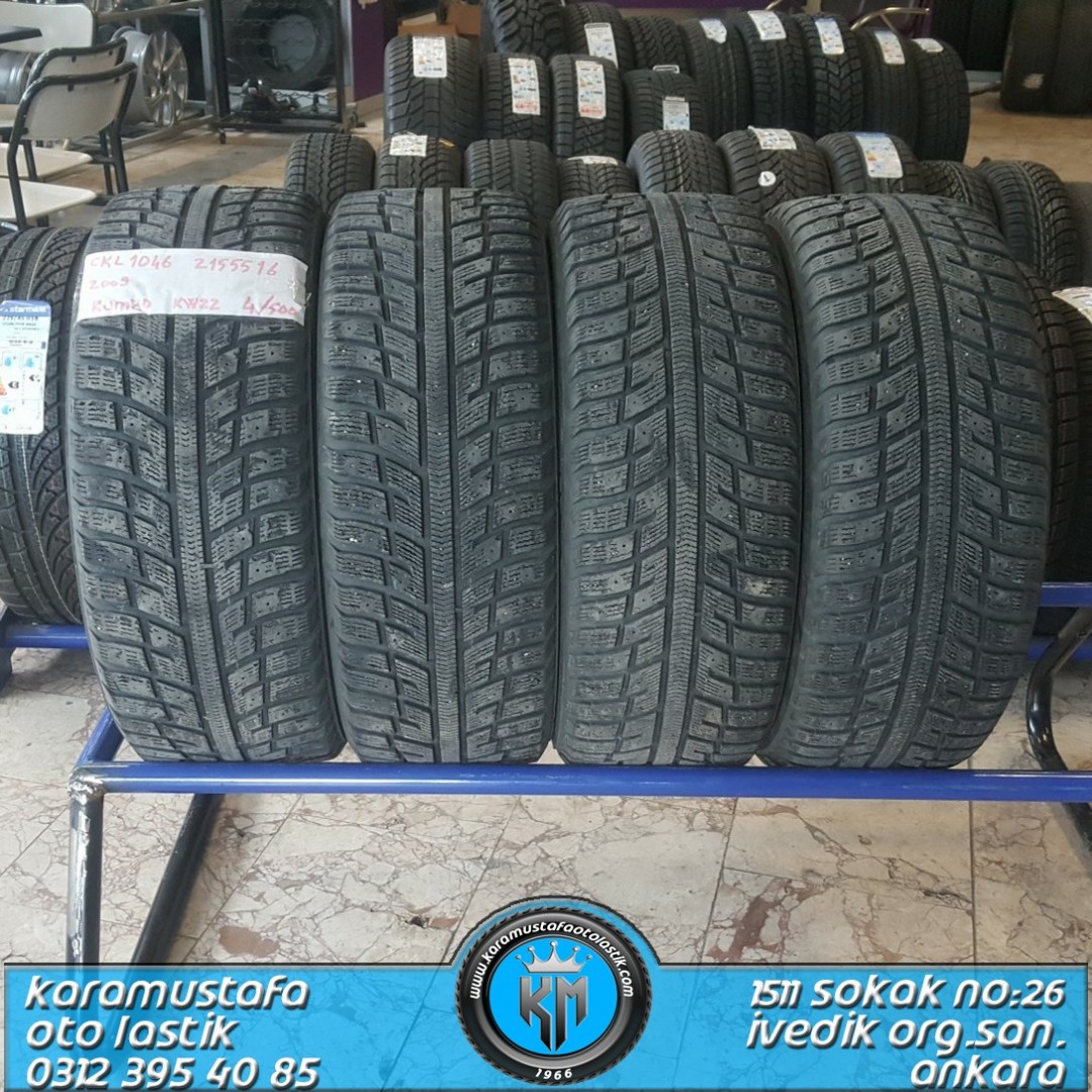 215 55 R 16 KUMHO KW22 97T XL * 2009 * 4 ADET * CKL1046