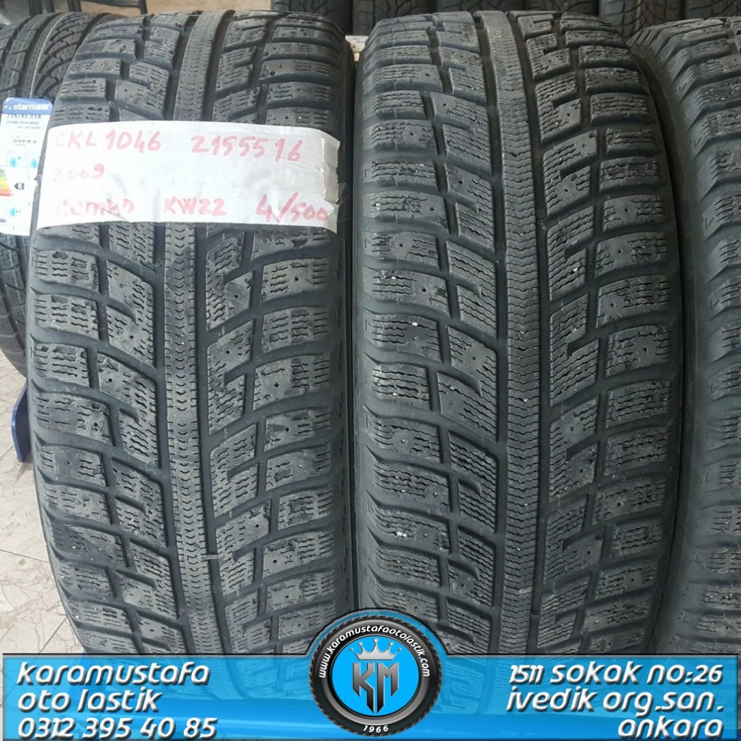 215 55 R 16 KUMHO KW22 97T XL * 2009 * 4 ADET * CKL1046