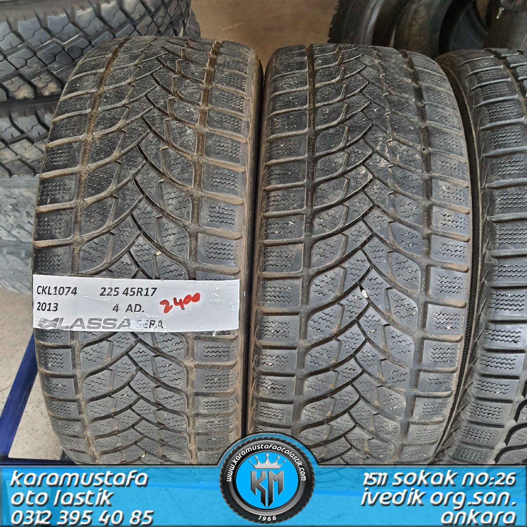 225 45 R 17 LASSA SNOWYASERA * 2013 * 4 ADET * CKL1074