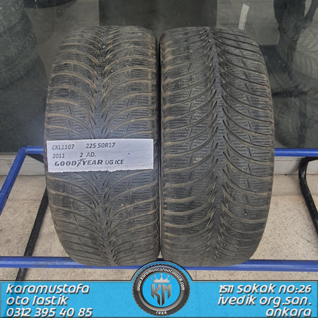 225 50 R 17 GOODYEAR UG ICE 98T * 2011 * 2 ADET * CKL1107
