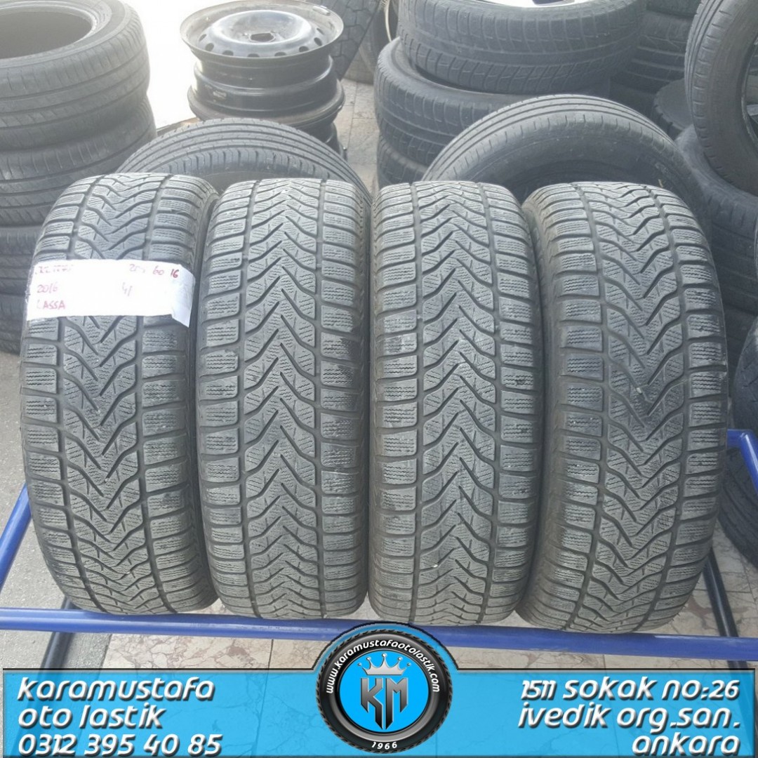 205 60 R 16 LASSA SNOWAYS3 EXLOAD 96H * 2016 * 4 ADET * CKL1278