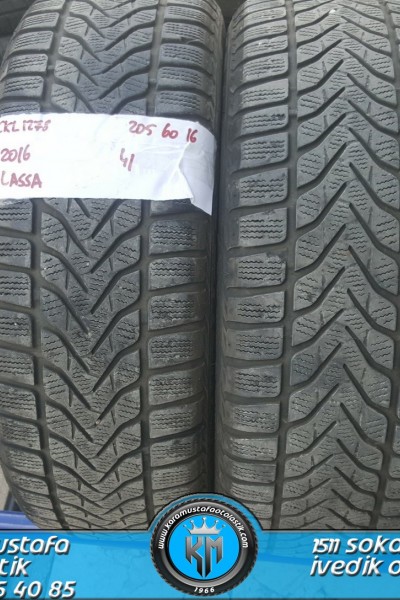 205 60 R 16 LASSA SNOWAYS3 EXLOAD 96H * 2016 * 4 ADET * CKL1278