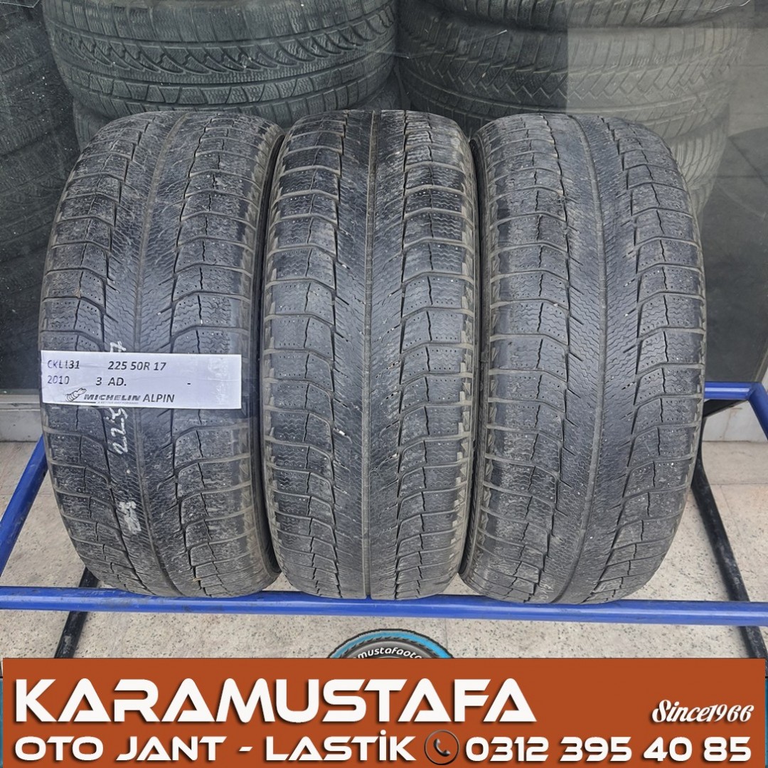 225 50 R 17 MICHELIN ALPIN 94T * 2010 * 3 ADET * CKL131