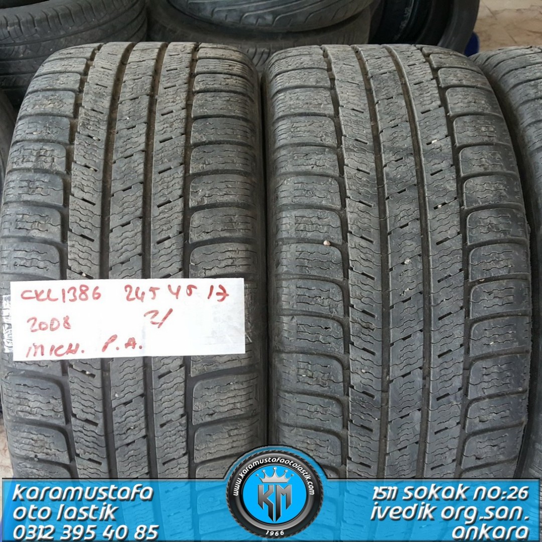 245 45 R 17 MICHELIN PRIMACY ALPIN * 2008 * 3 ADET * CKL1386