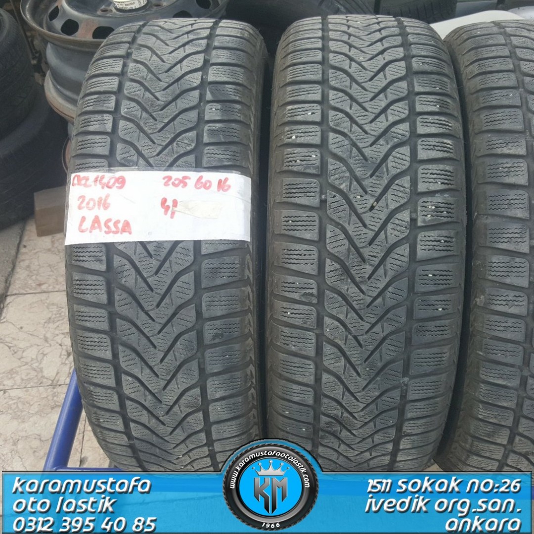 205 60 R 16 LASSA SNOWAYS3 * 2016 * 4 ADET * CKL1409