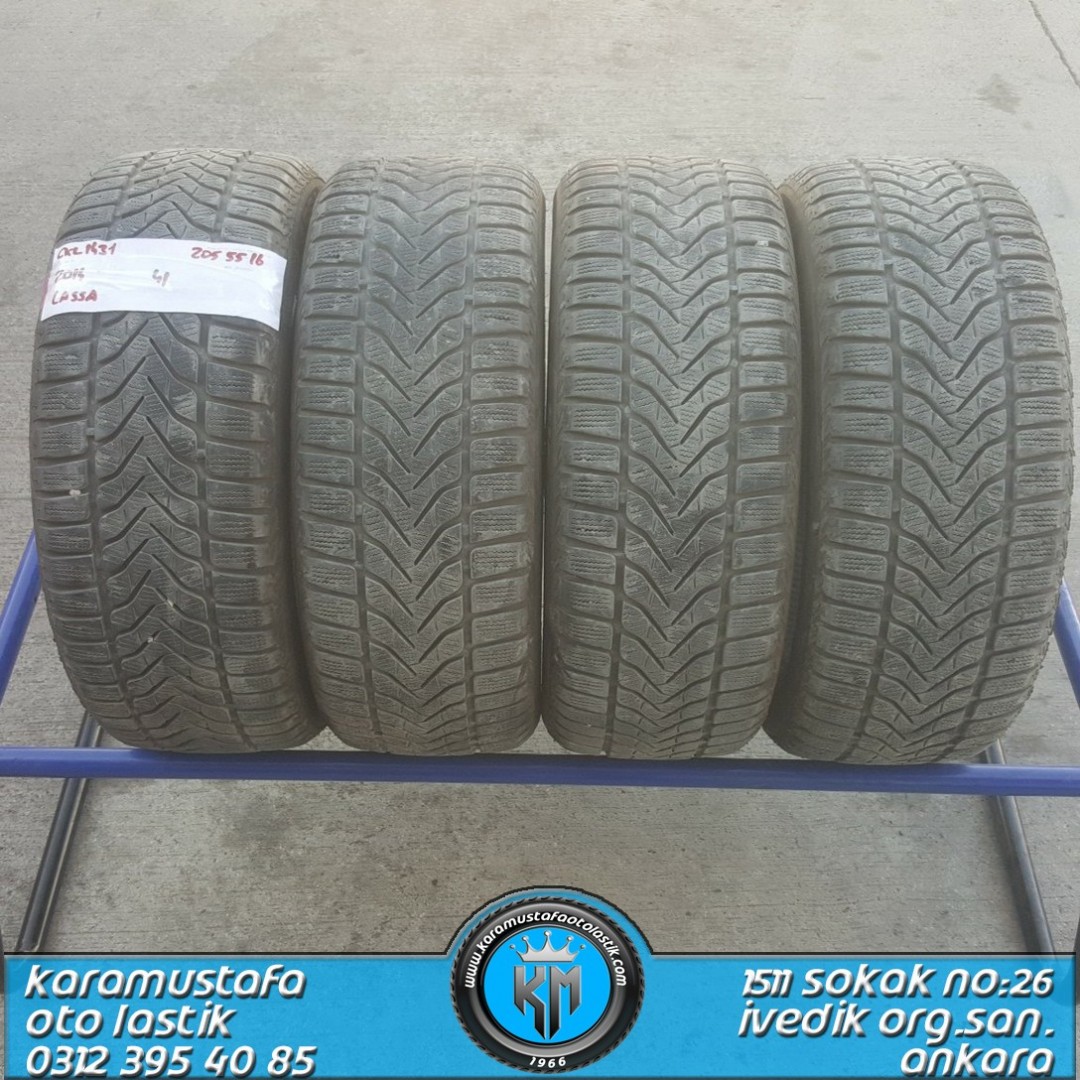 205 55 R 16 LASSA SNOWAYS3 91H * 2014 * 4 ADET * CKL1431