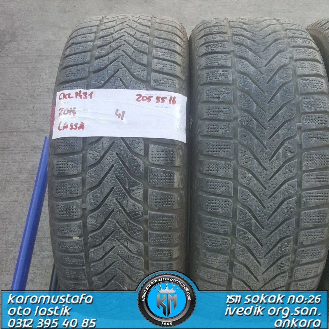 205 55 R 16 LASSA SNOWAYS3 91H * 2014 * 4 ADET * CKL1431