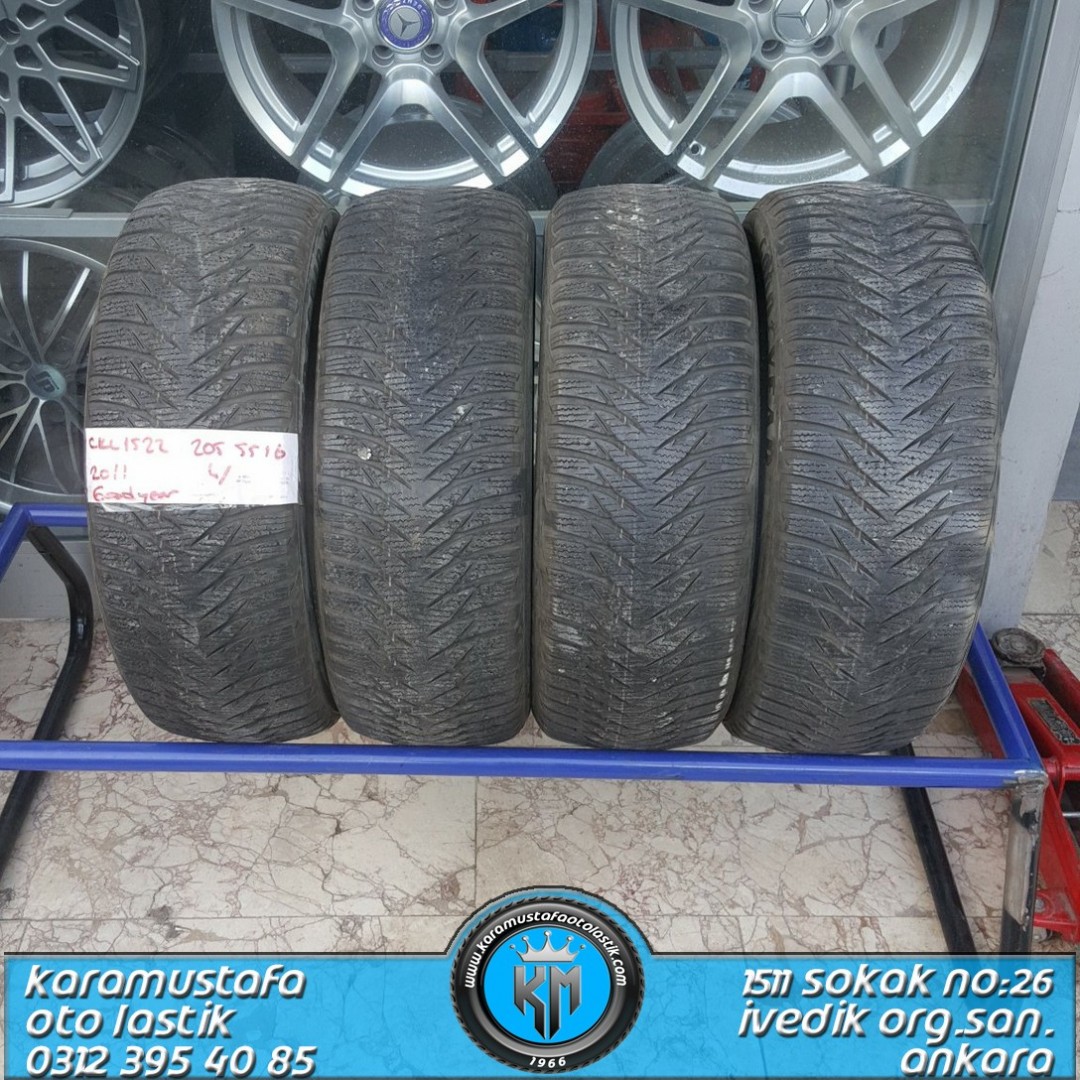 205 55 R 16 GOODYEAR UG8 91T * 2011 * 4 ADET * CKL1522