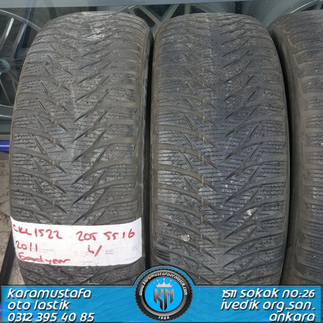 205 55 R 16 GOODYEAR UG8 91T * 2011 * 4 ADET * CKL1522