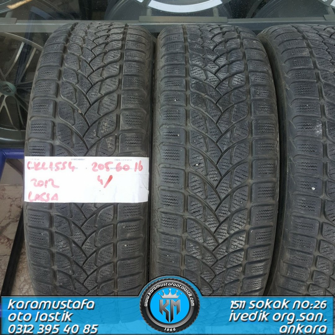 205 60 R 16 LASSA SNOWAYS ERA 92H * 2012 * 4 ADET * CKL1554