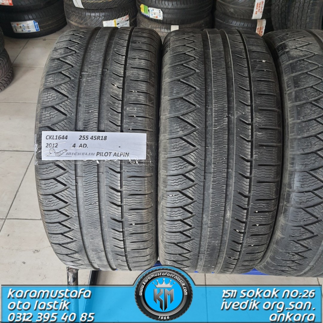 255 45 R 18 MICHELIN PILOT ALPIN * 2012 * 4 ADET * CKL1644