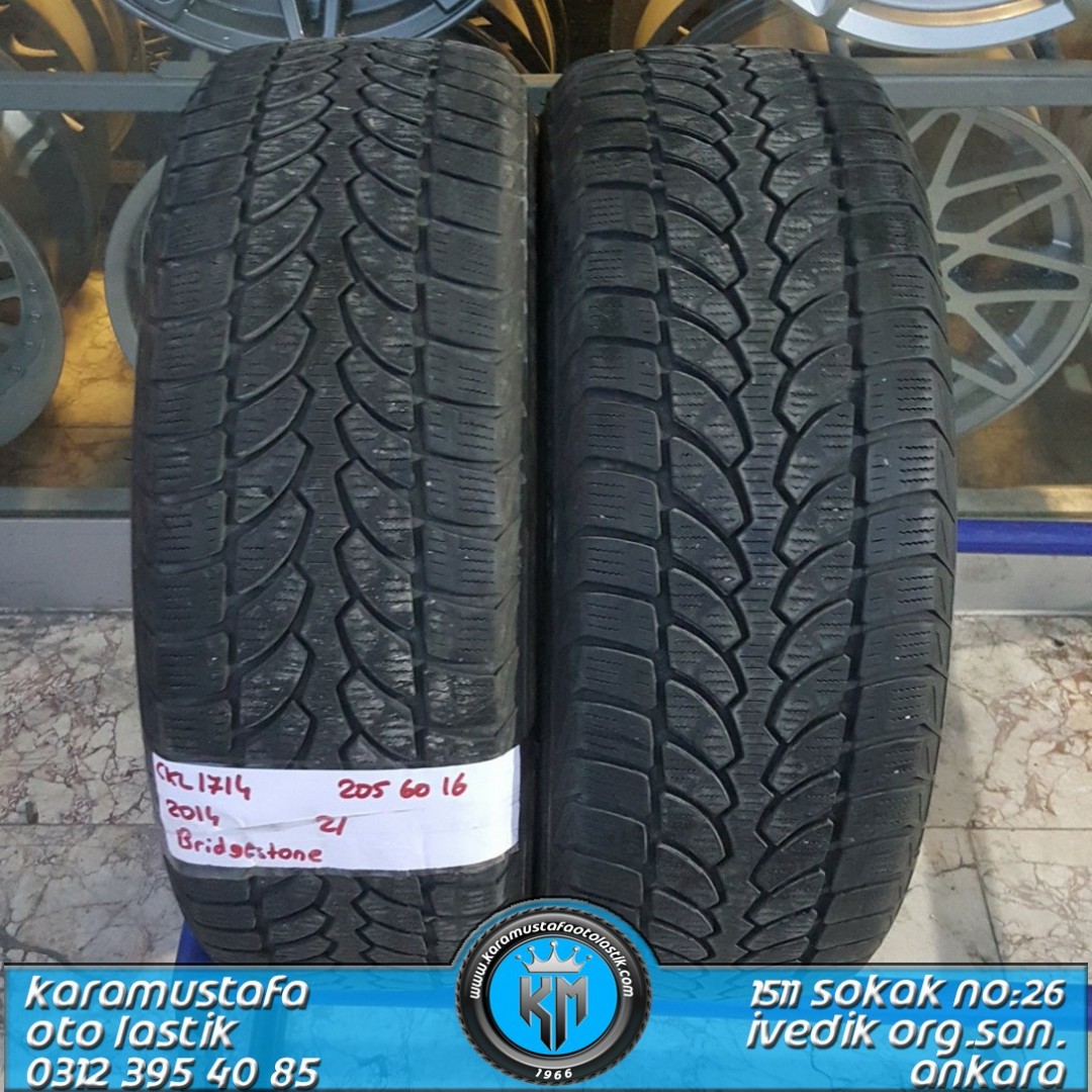 205 60 R 16 BRIDGESTONE LM32 92H * 2014 * 2 ADET * CKL1714