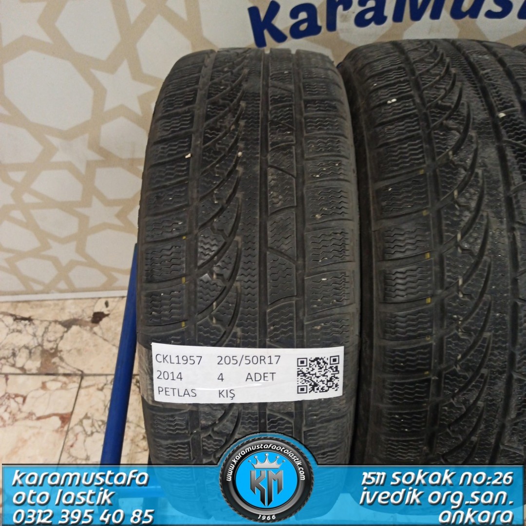 205 50 R 17 PETLAS W651 * 2014 * 4 ADET * CKL1957