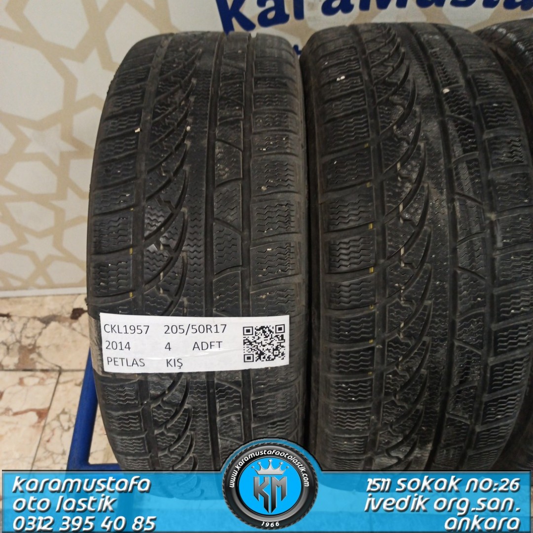 205 50 R 17 PETLAS W651 * 2014 * 4 ADET * CKL1957