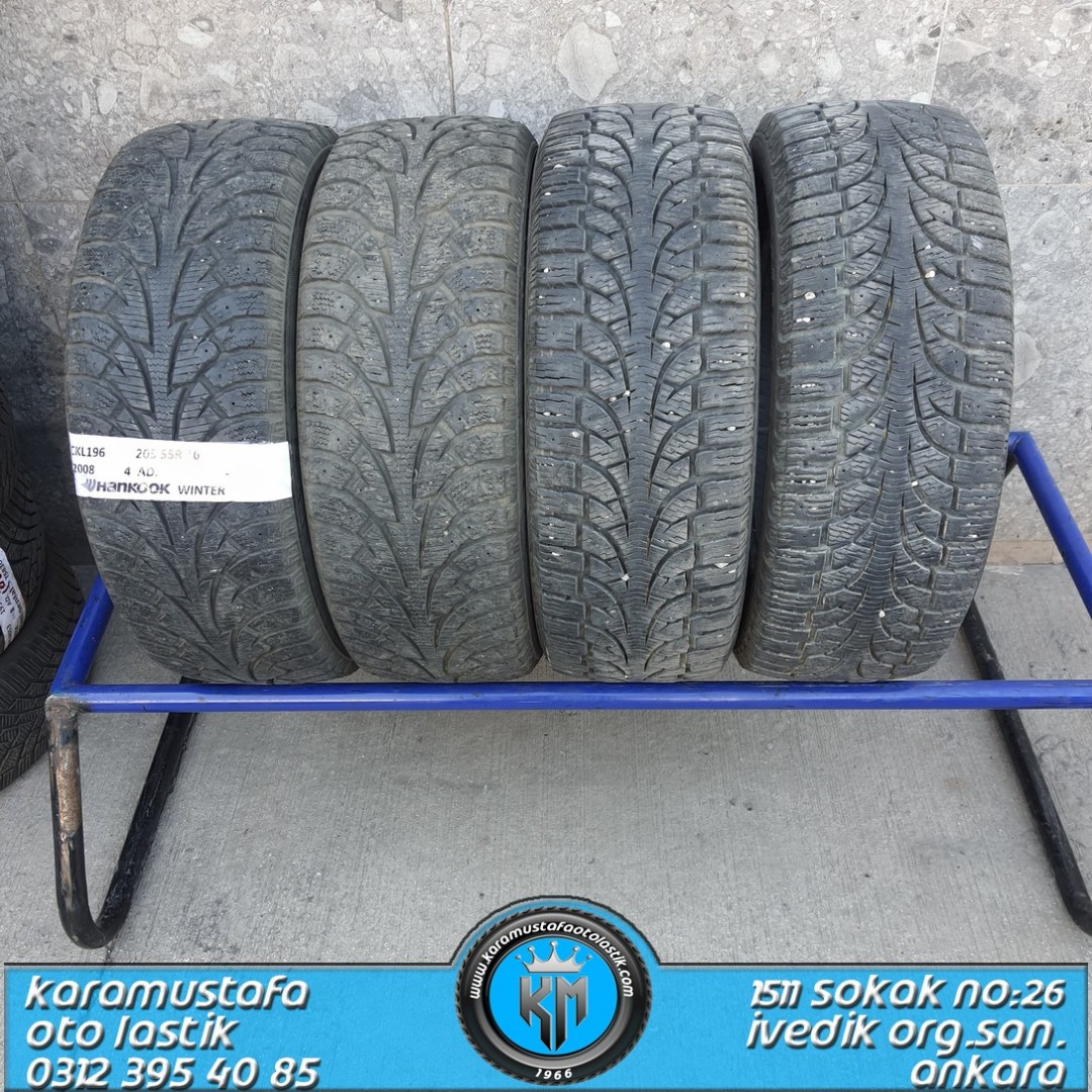 205 55 R 16 HANKOOK WINTER 91T * 2008 * 4 ADET * CKL196