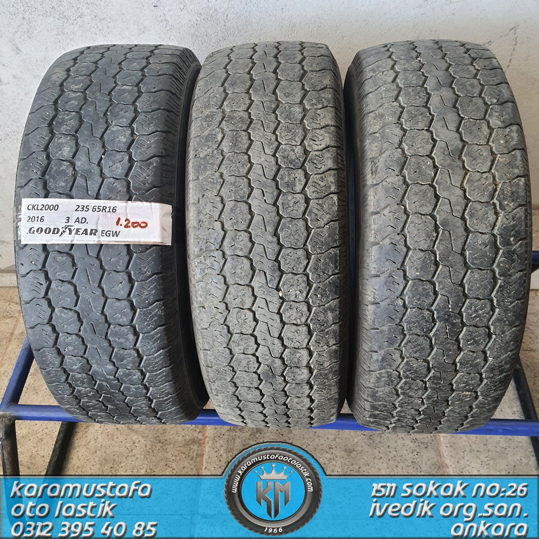 235 65 R 16 GOODYEAR EGW 115R * 2016 * 3 ADET * CKL2000