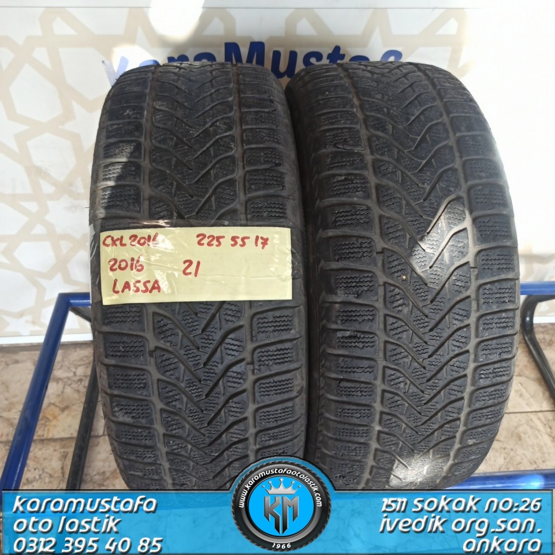 225 55 R 17 LASSA SNOWAYS3 101V * 2016 * 2 ADET * CKL2016