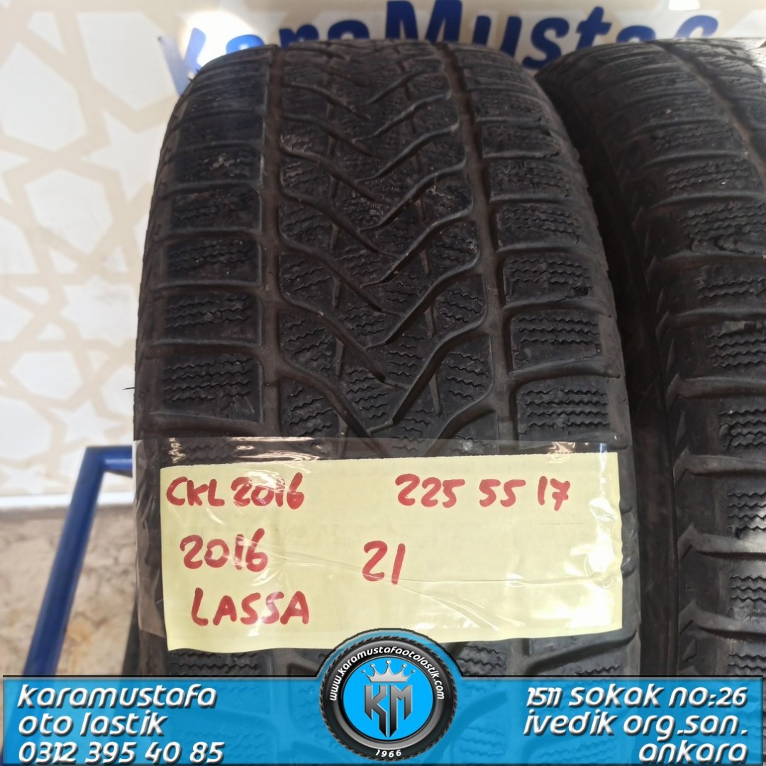 225 55 R 17 LASSA SNOWAYS3 101V * 2016 * 2 ADET * CKL2016