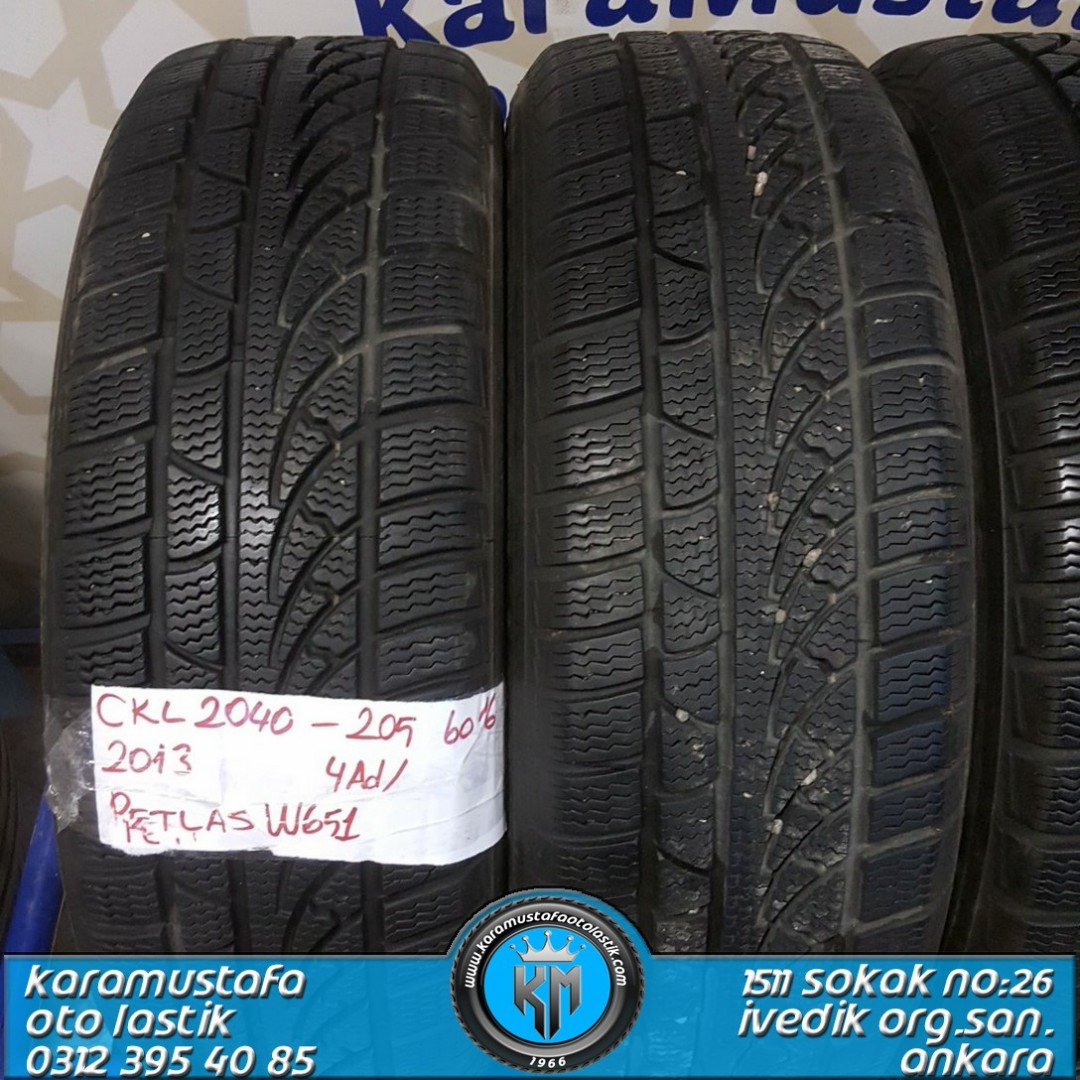 205 60 R 16 PETLAS 92H * 2013 * 4 ADET * CKL2040 *