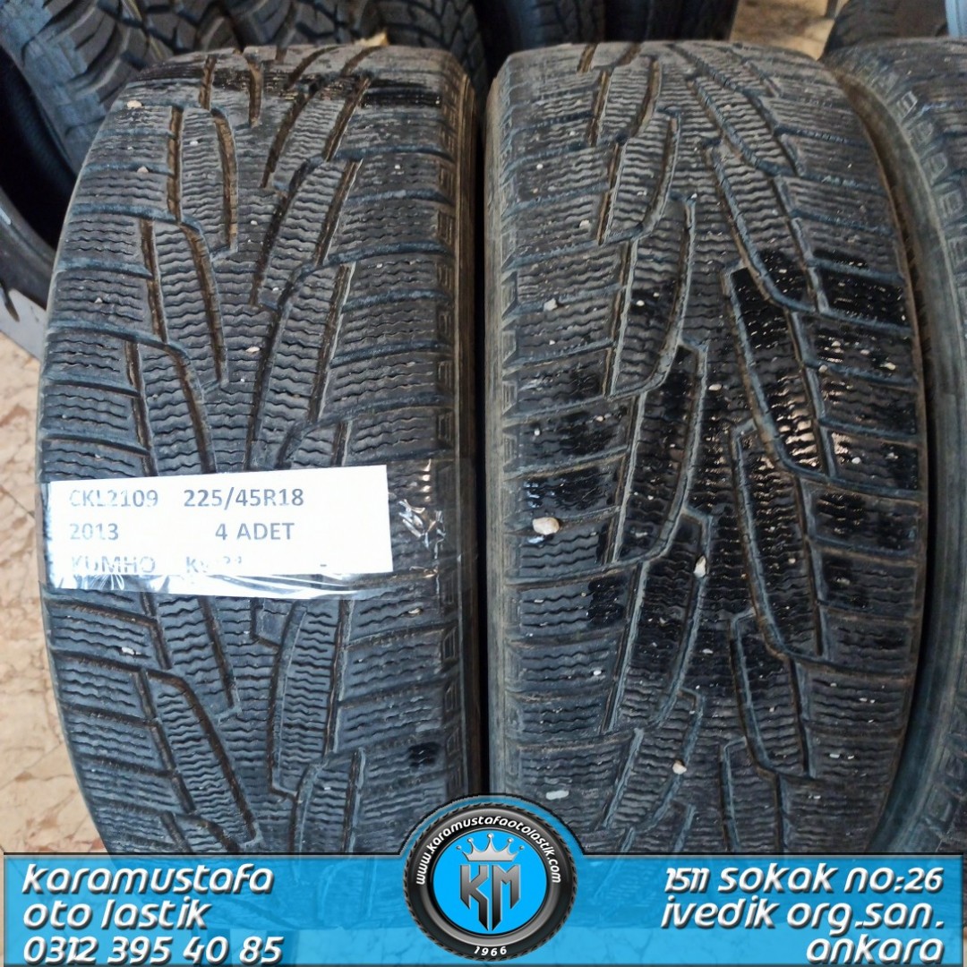 225 45 R 18 KUMHO KW31 * 2013 * 4 ADET * CKL2109