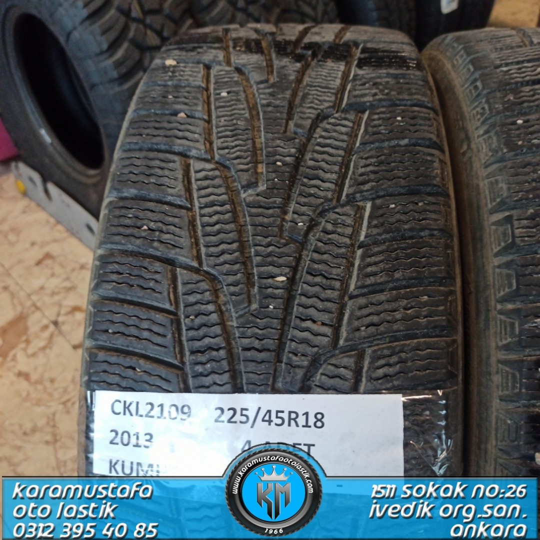 225 45 R 18 KUMHO KW31 * 2013 * 4 ADET * CKL2109