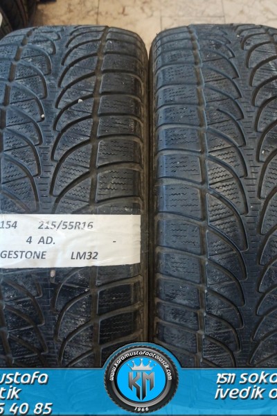 215 55 R 16 BRIDGESTONE LM32 97H * 2013 * 4 ADET * CKL2154