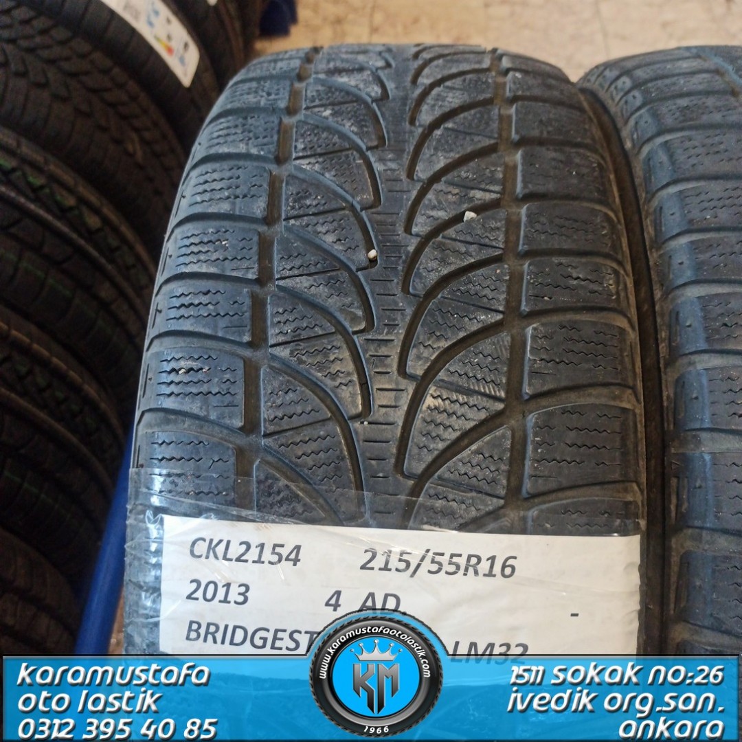 215 55 R 16 BRIDGESTONE LM32 97H * 2013 * 4 ADET * CKL2154