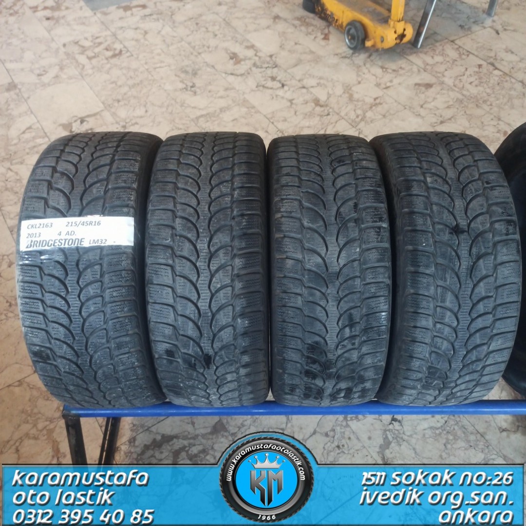 215 45 R 16 BRIDGESTONE LM32 93H * 2013 * 4 ADET * CKL2163
