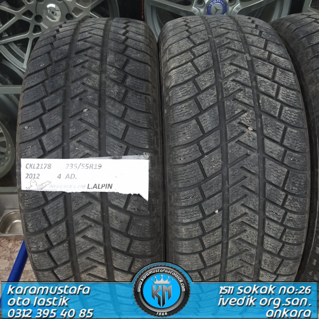 235 55 R 19 MICHELIN LATITUDE ALPIN 105V * 2012 * 4 ADET * CKL2178