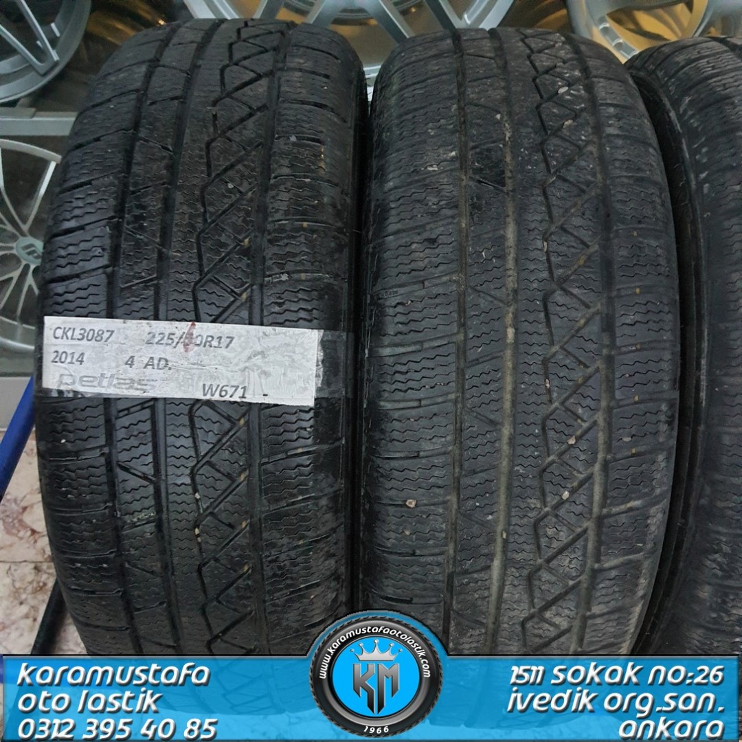 225 60 R 17 PETLAS W651 * 2014 * 4 ADET * CKL3087