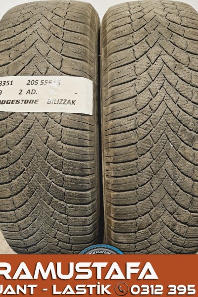 205 55 R 16 BRIDGESTONE BLIZAK 91T * 2019 * 2 ADET * CKL3351