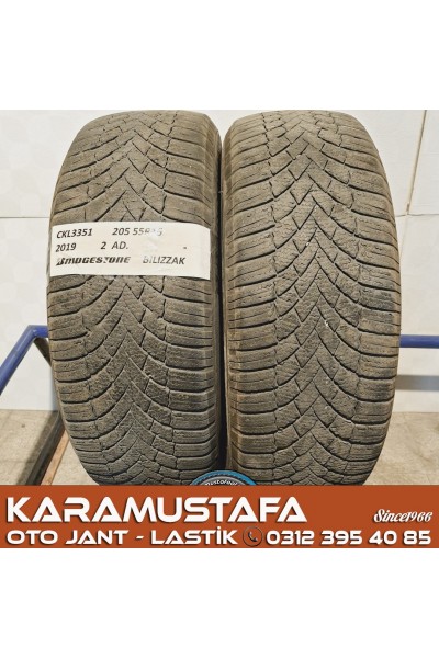 205 55 R 16 BRIDGESTONE BLIZAK 91T * 2019 * 2 ADET * CKL3351