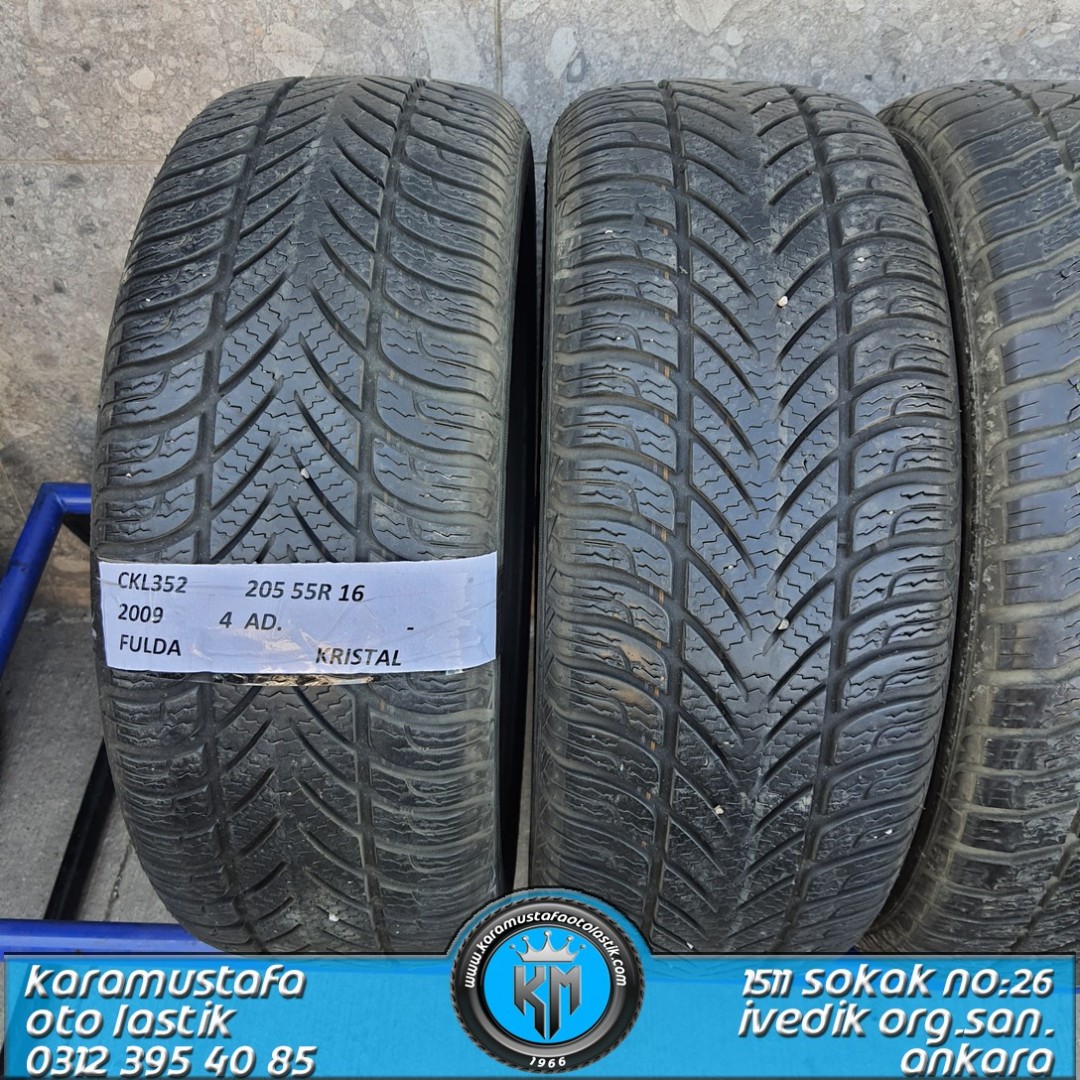 205 55 R 16 FULDA KRISTAL 91H * 2009 * 4 ADET * CKL352