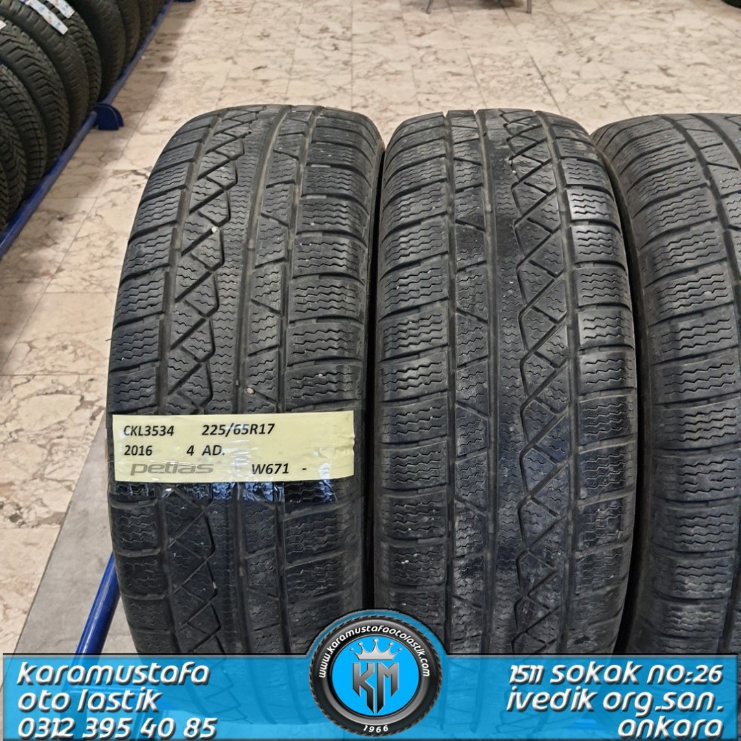 225 65 R 17 PETLAS W671 * 2016 * 4 ADET * CKL3534