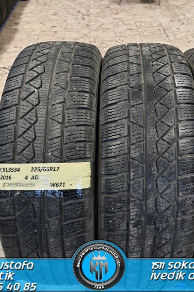 225 65 R 17 PETLAS W671 * 2016 * 4 ADET * CKL3534