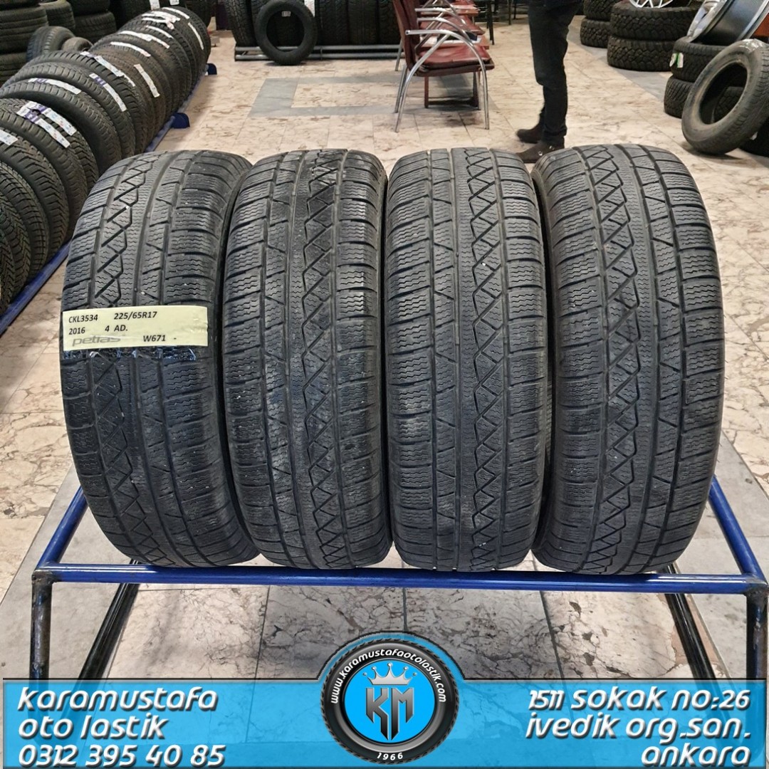 225 65 R 17 PETLAS W671 * 2016 * 4 ADET * CKL3534