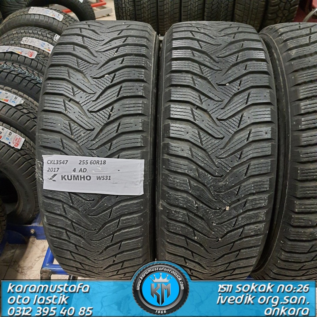 255 60  R 18 KUMHO WS31 * 2017 * 4 ADET * CKL3547