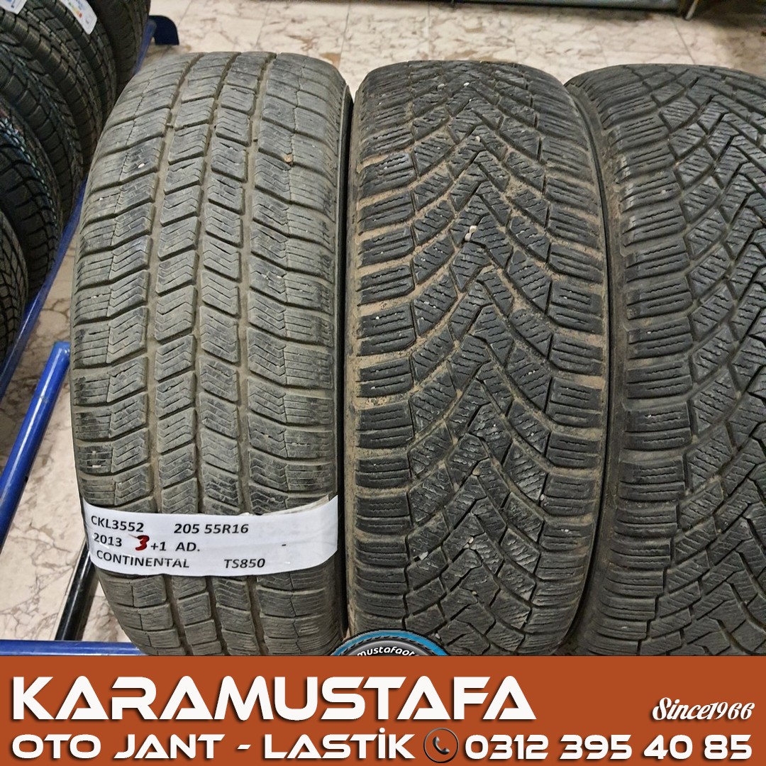 205 55 R 16 CONTINENTAL BARUM 91T * 2013 *  3+1 = 4 ADET * CKL3552