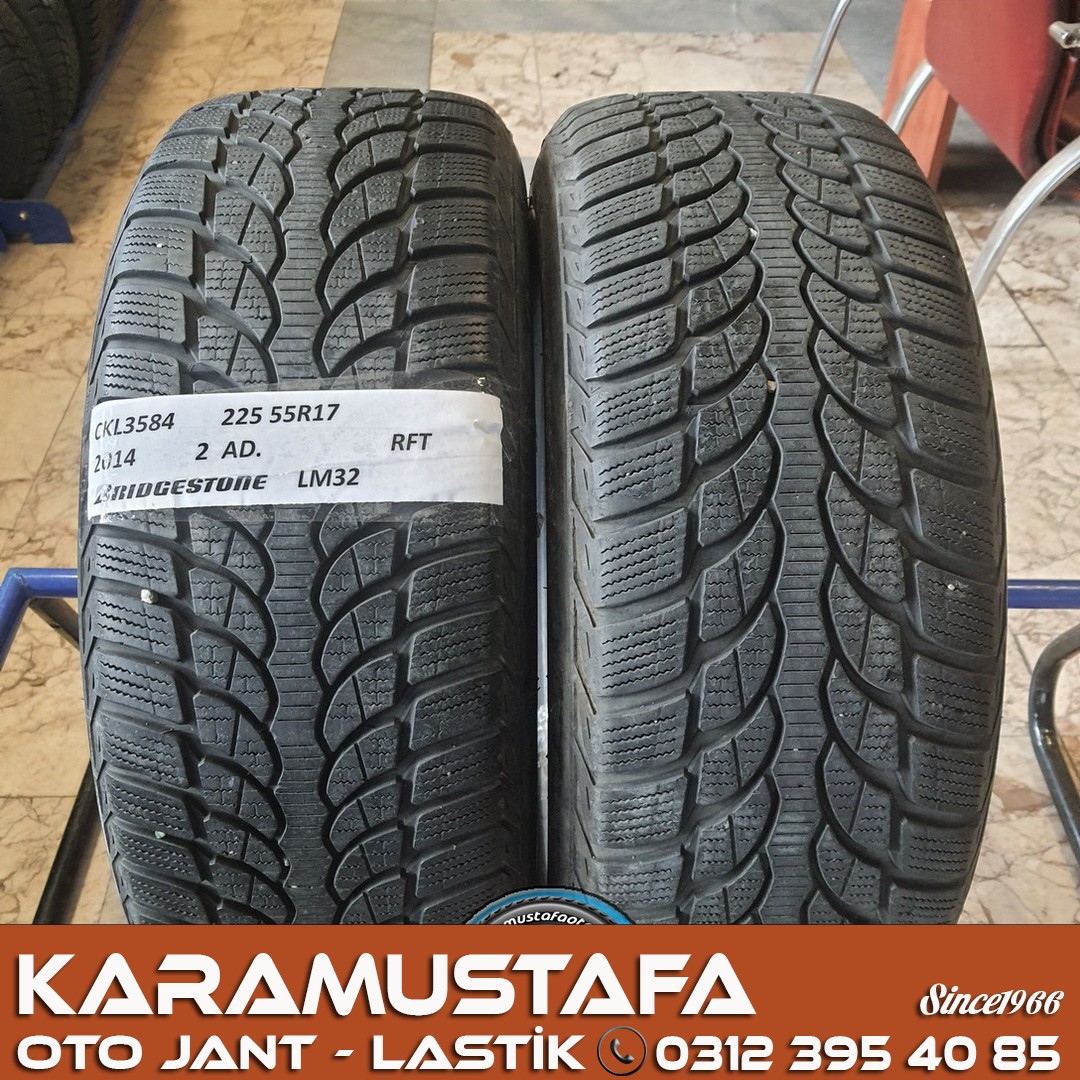 225 55 R 17 BRIDGESTONE LM32 97H * 2014 * 2 ADET * CKL3584
