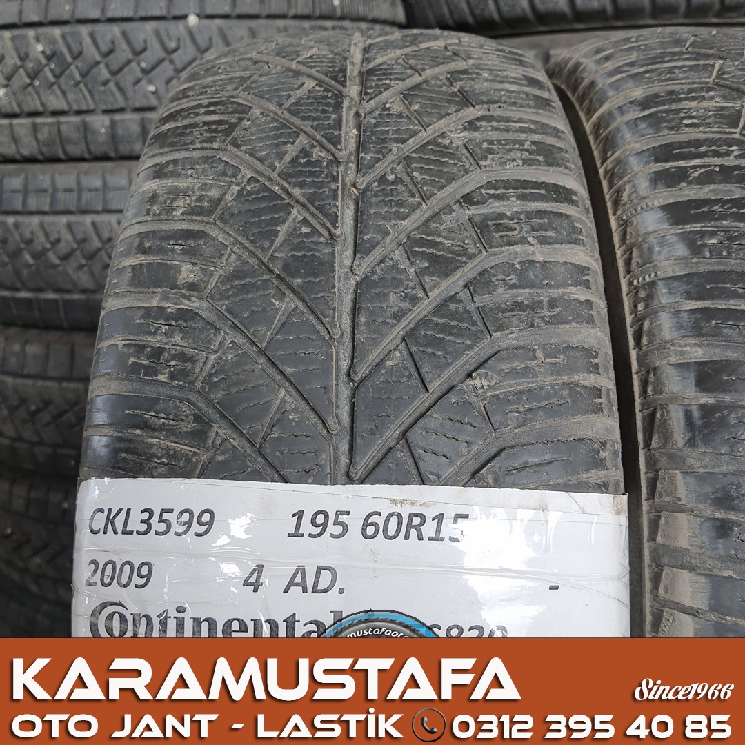 195 60 R 15 CONTINENTAL TS830 88T * 2009 * 4 ADET * CKL3599