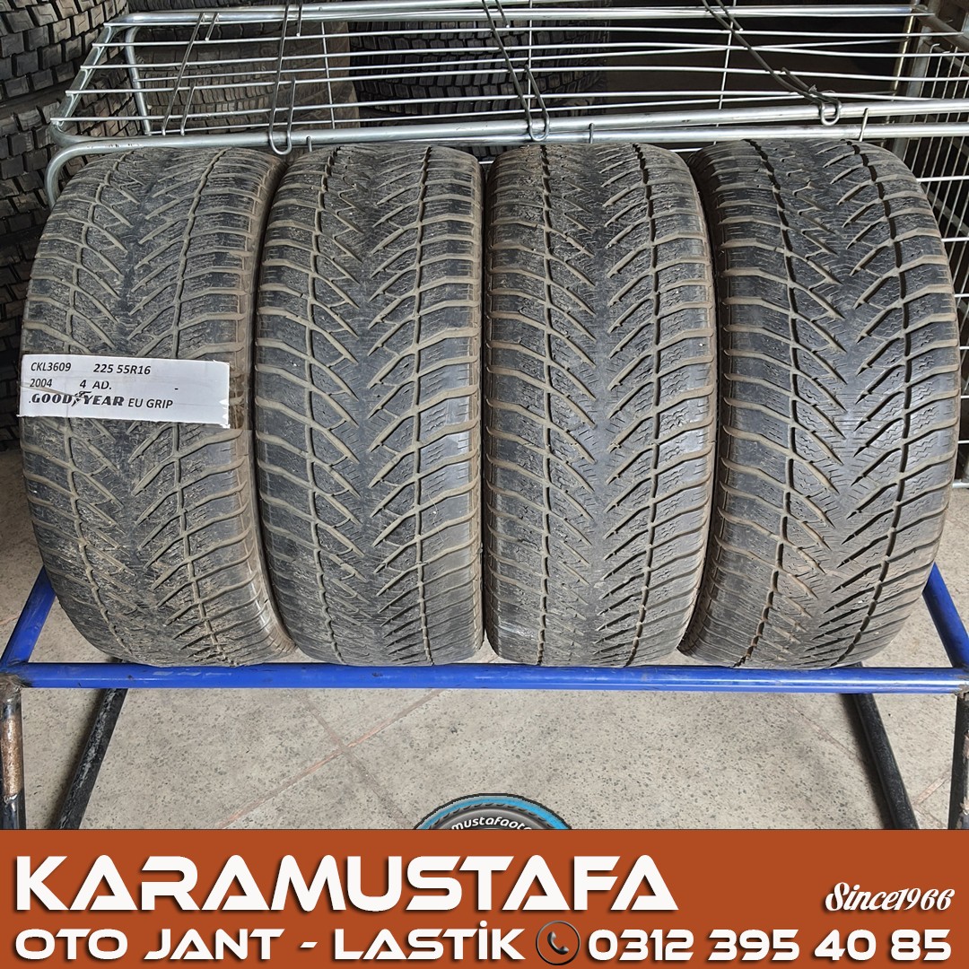 225 55 R 16 GOODYEAR EGP 95H * 2004 * 4 ADET * CKL3609